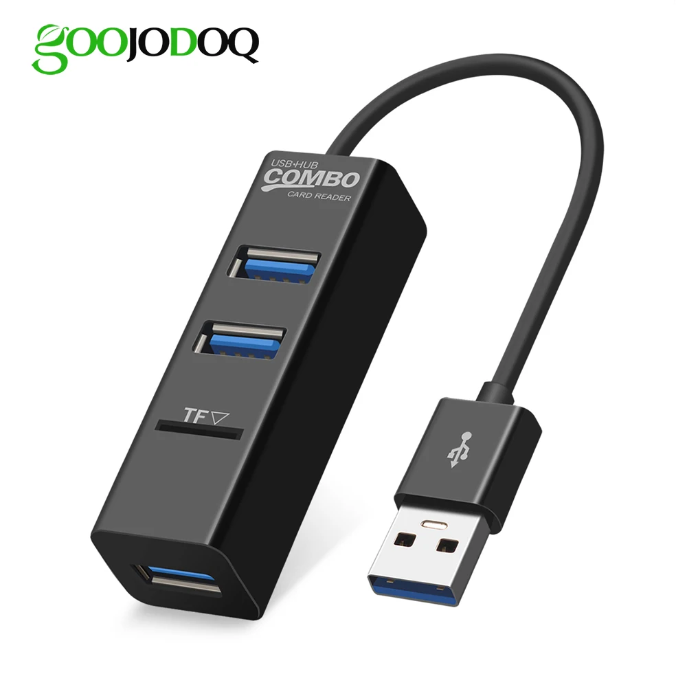 

High Speed 3 Port USB Hub Mini USB 2.0 Hub Splitter Adapter TF Card Reader For Laptop PC Laptop Peripherals USB Hub