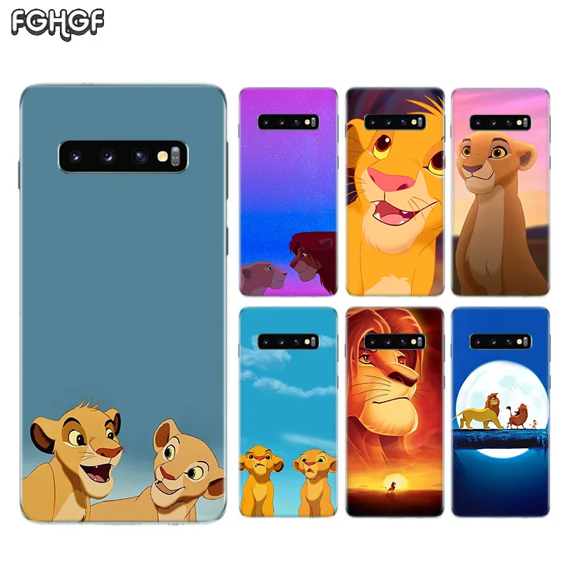 

Simba the Lion King Soft Rubber Case For Samsung Galaxy S9 S8 A6 A8 J4 J6 Plus + J8 A7 A9 2018 S7 S6 Edge Note 9 8 Cover