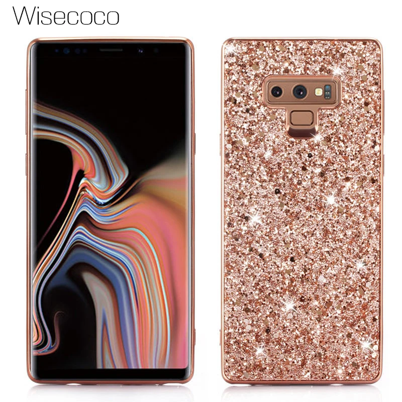 

Glitter Bling Shining Case for Sumsung Galaxy Note 8 9 S10 S9 S8 S7 A6 A8 A7 A9 J6 PLUS 2018 S10E Hard Back Cover Etui Carcasa