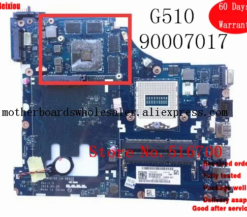 

Quality FRU:90007017 For Lenovo G510 System Motherboard 90007017 LA-9641P PGA947 R7 M265/4GB Tested