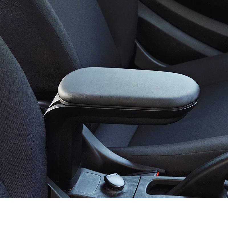 lsrtw2017 fiber leather abs car armrest for smart fortwo forfour 2014