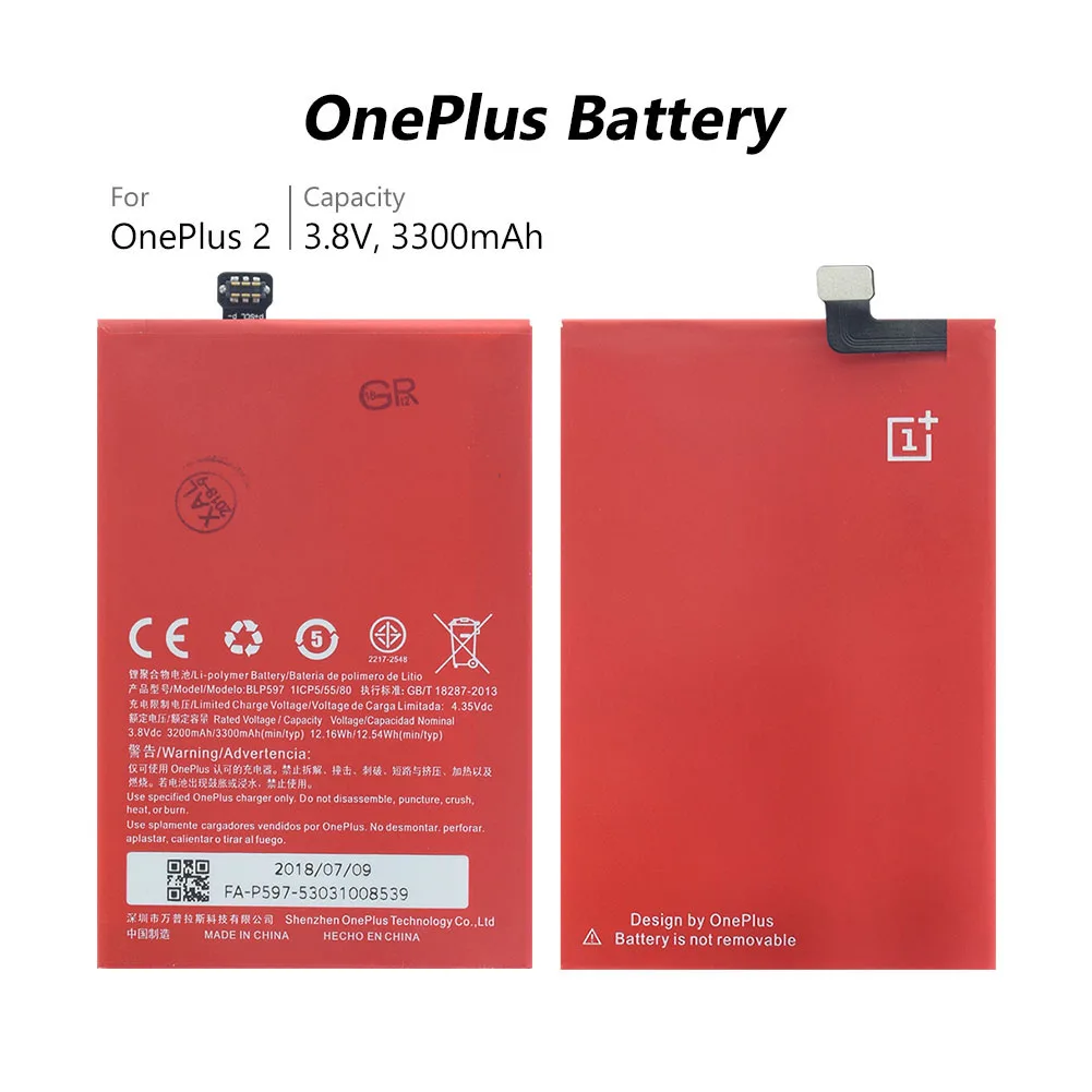 Литиевая батарея YCDC BLP597 BLP 597 запасная аккумуляторная для OnePlus 2 One Plus Two A2001 A2003