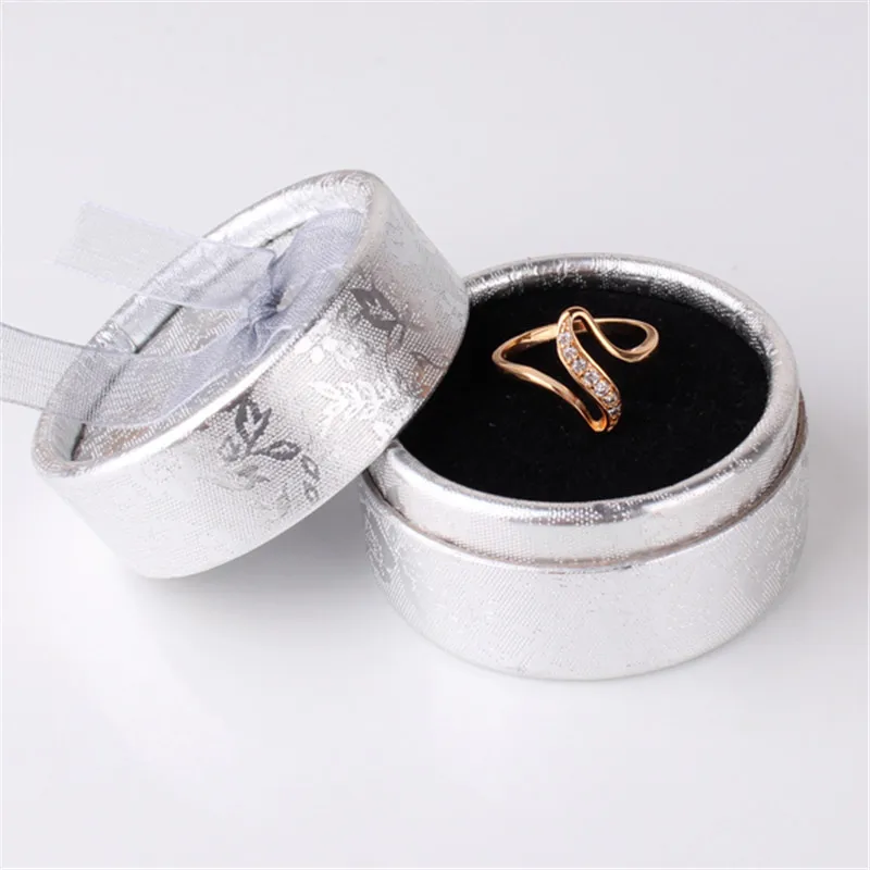 GULICX X SHape Snake Curve Rings Unique Gold-color Ring White Crystal CZ Zirconia Engagement Rings for Women Jewelry R103
