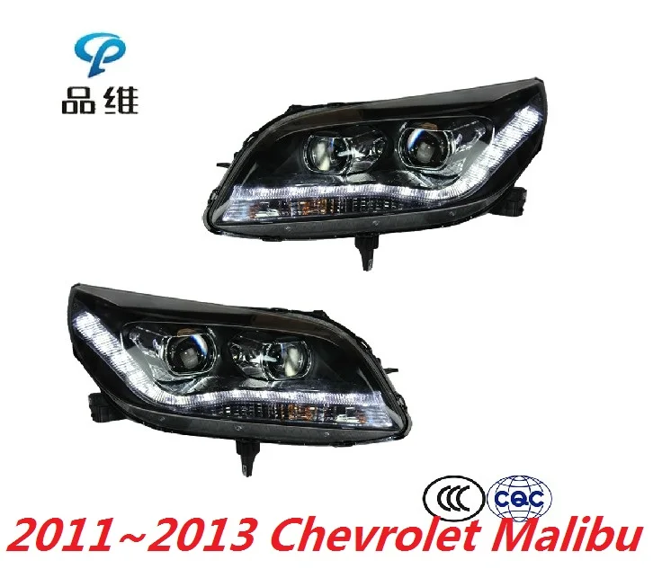 Автомобильный Стайлинг для Chevrolet Malibu фары 2012 2013 2014 ДХО двухлучевая линза H7 HID
