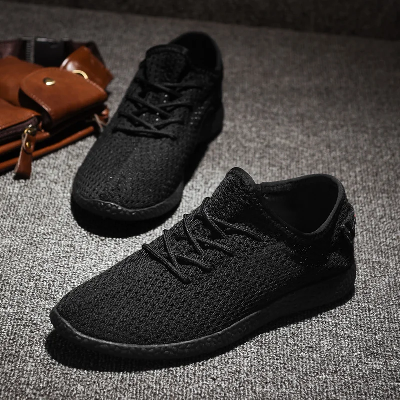 

BomKinta Summer Ultra Light Casual Shoes Men Black Gray Breathable Sneakers Shoes For Men Fashion Mesh Man's Outdoor Footwear