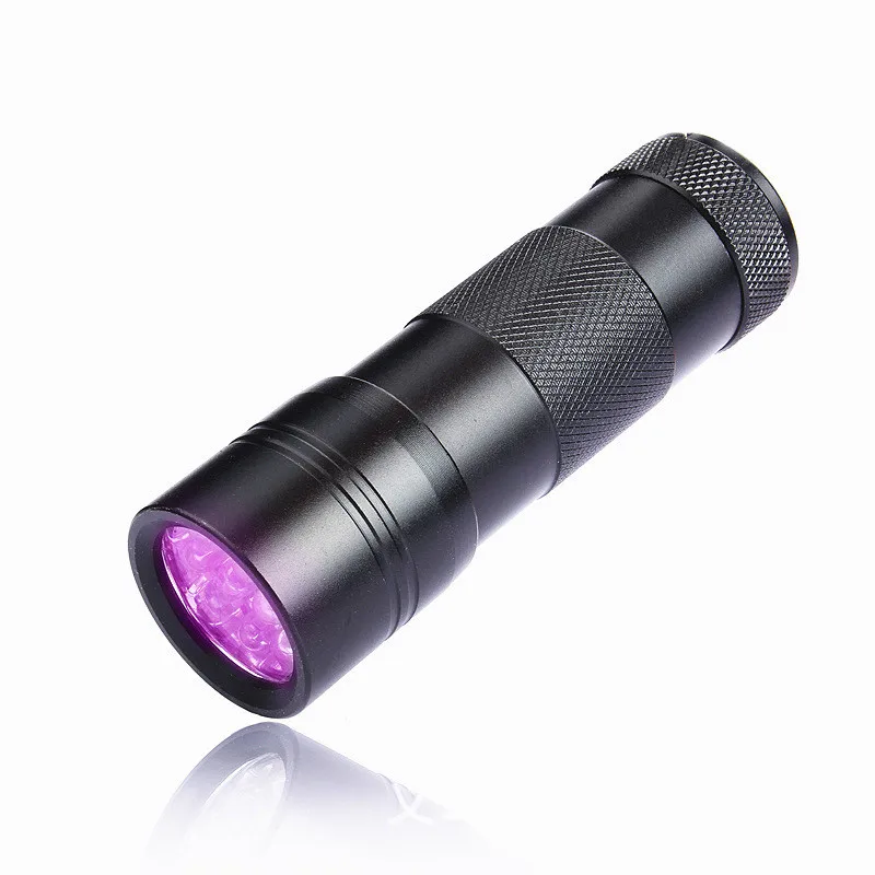 

UV9 LED UV Flashlight for 3xAAA luminium Invisible Blacklight Ink Marker 9 LED UV Purple Violet Flashlight UV Torch Light