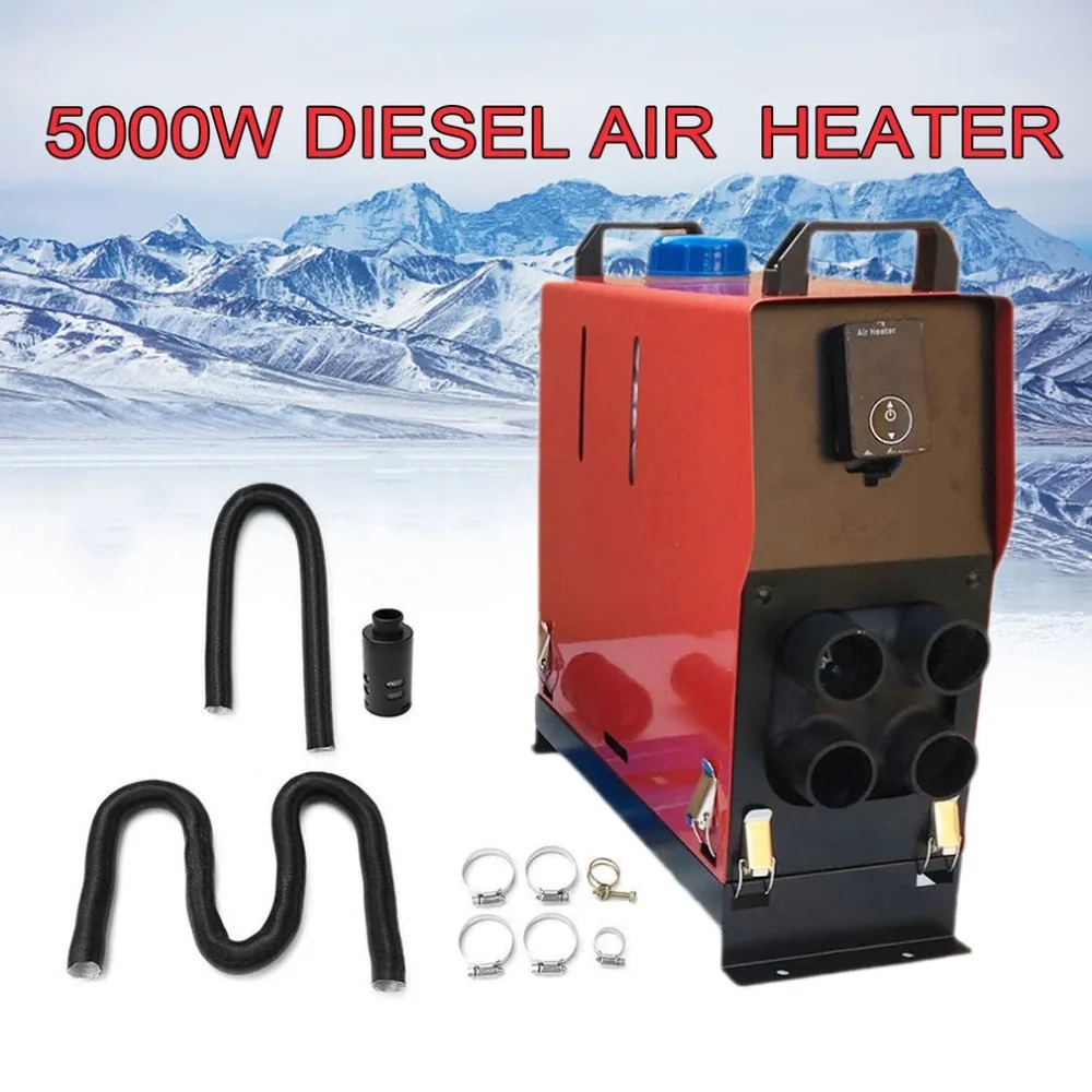

12v 5000w Air Diesel Heater 4 Holes Monitor Planar For Trucks Boats Bus New Digital Display Switch Low Fuel Consumption