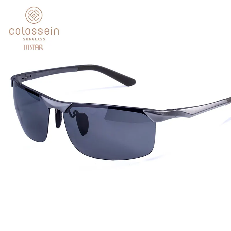 

COLOSSEIN MSTAR Fashion Sunglasses Men Polarized Black Grey Sun Glasses Driving Fishing Style Eyewear UV400 lentes de sol hombre
