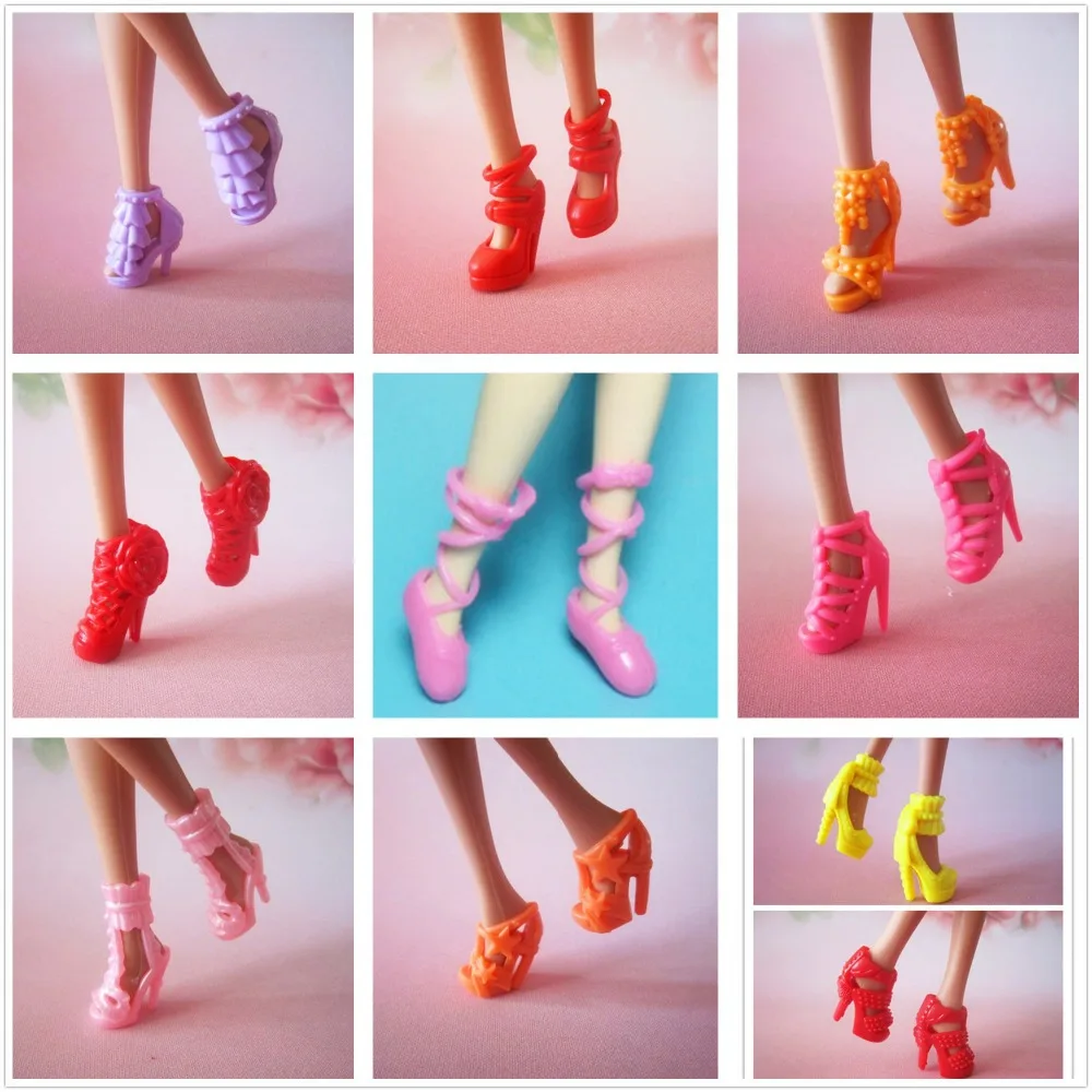 10Pairs / lot Fashionable Doll Shoes Beautiful Top Quality Shoes For