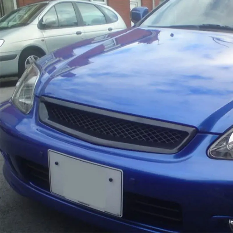 Для 1999-2000 Honda Civic JDM Тип R черная сетка ABS передняя решетка капота гриль