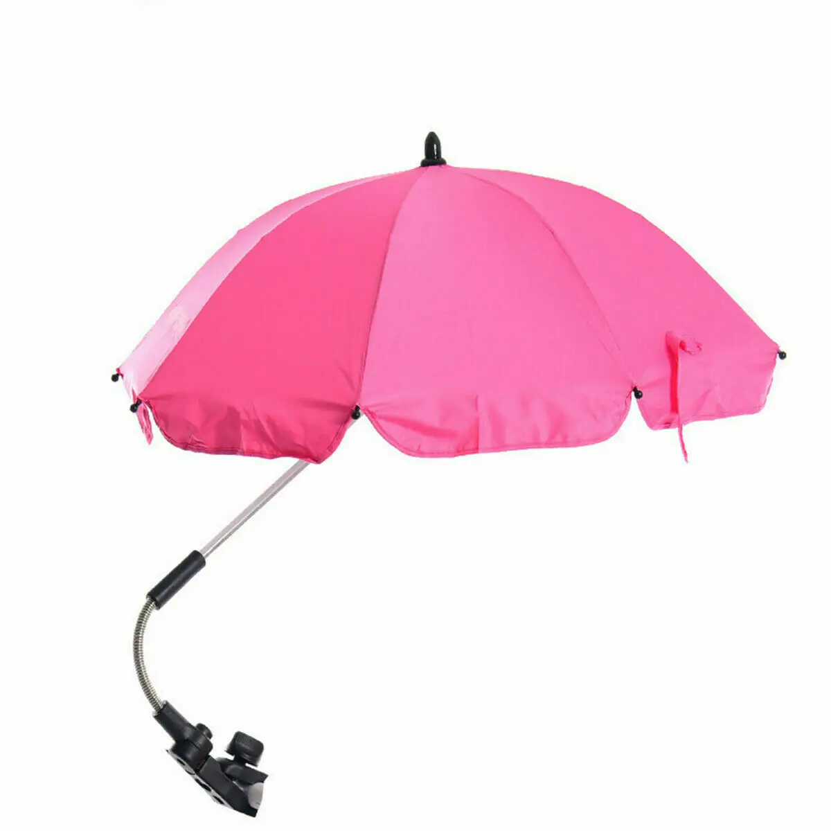 Аксессуары для детских колясок, детская коляска с зонтиком, коляска с защитой от солнца, зонтик с дождевиком, свободно изгибается - Цвет: Rose Red