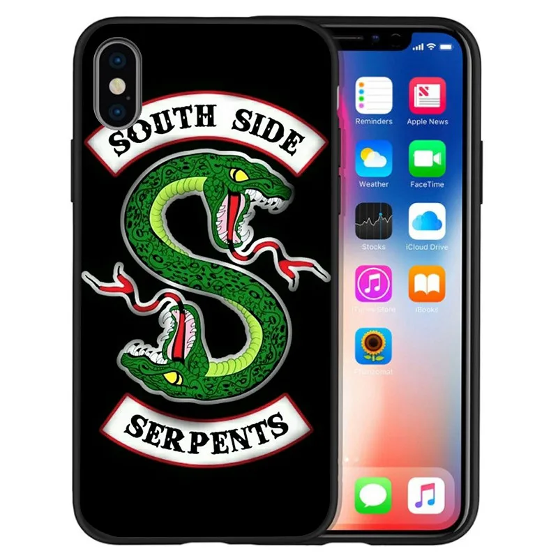 Американский TV Riverdale South Side Serpents для iPhone X XR XS Max 5 5S SE 6 6S 7 8 Plus чехол телефона Funda Coque