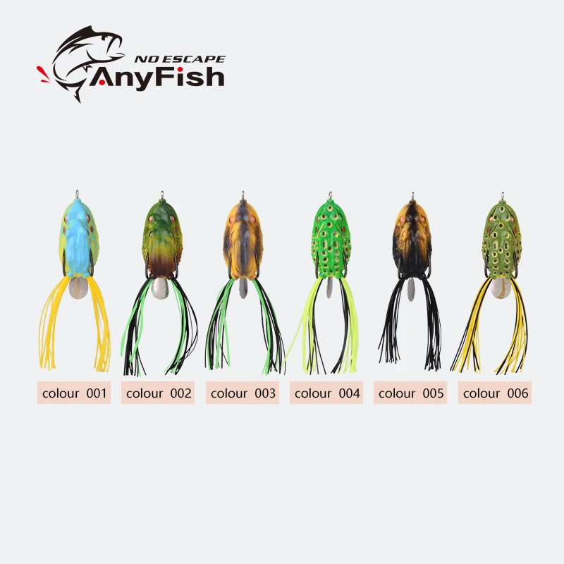 ANYFISH CORE DUO FROG рыболовная приманка искусственная Мягкая 3 5 см/6 7 г 4 см/11 двойные
