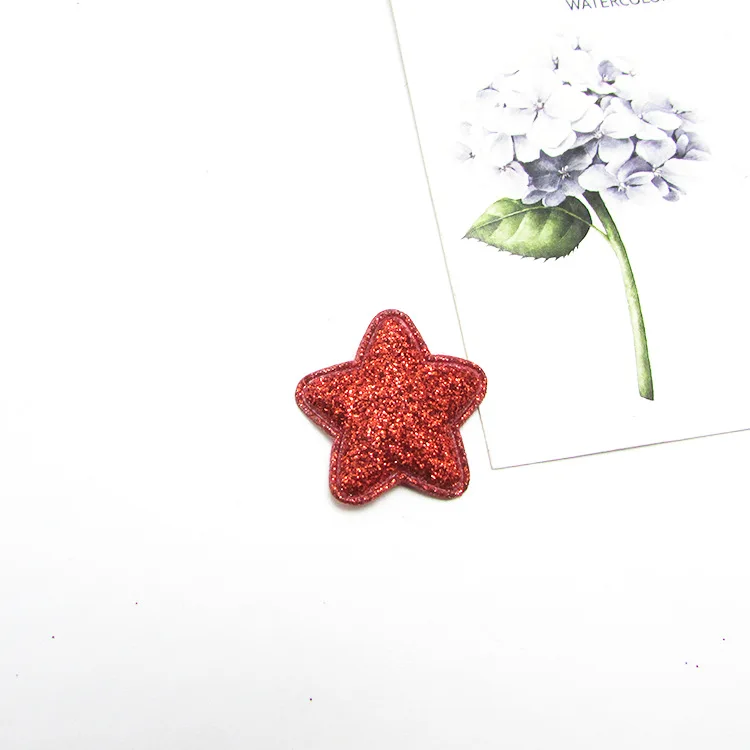 30 шт. Kawaii мягкие блестящие нашивки со звездами 2,8 см аппликации для одежды Швейные принадлежности "сделай сам" Ремесло Украшение - Цвет: red