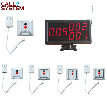 

1 display receiver 5pcs patient bed button Clinic Nurse Call Button System