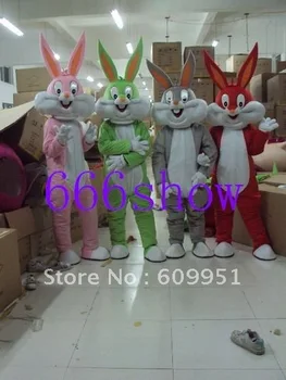 

Four easter bunny rabbit Mascot Costume Christmas Cartoon Fancy sexy