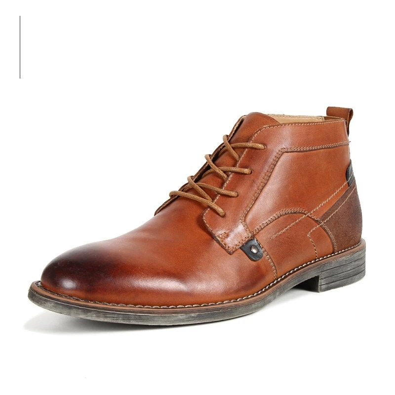 Style Bottes Taille Plus La 71 76 coffee Belle Grande Black Hiver Chaussures Mode Chaud Nouveau Main D'hiver À Cheville Hommes ~ Super brown SMpUVjqLzG