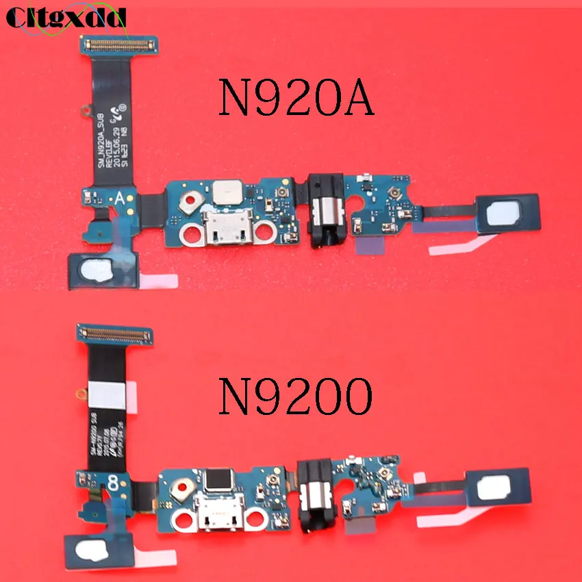 

cltgxdd 1~20pcs For Samsung Galaxy Note 5 Note5 N920A N9200 USB charger charging port with headphone jack connector Flex cable