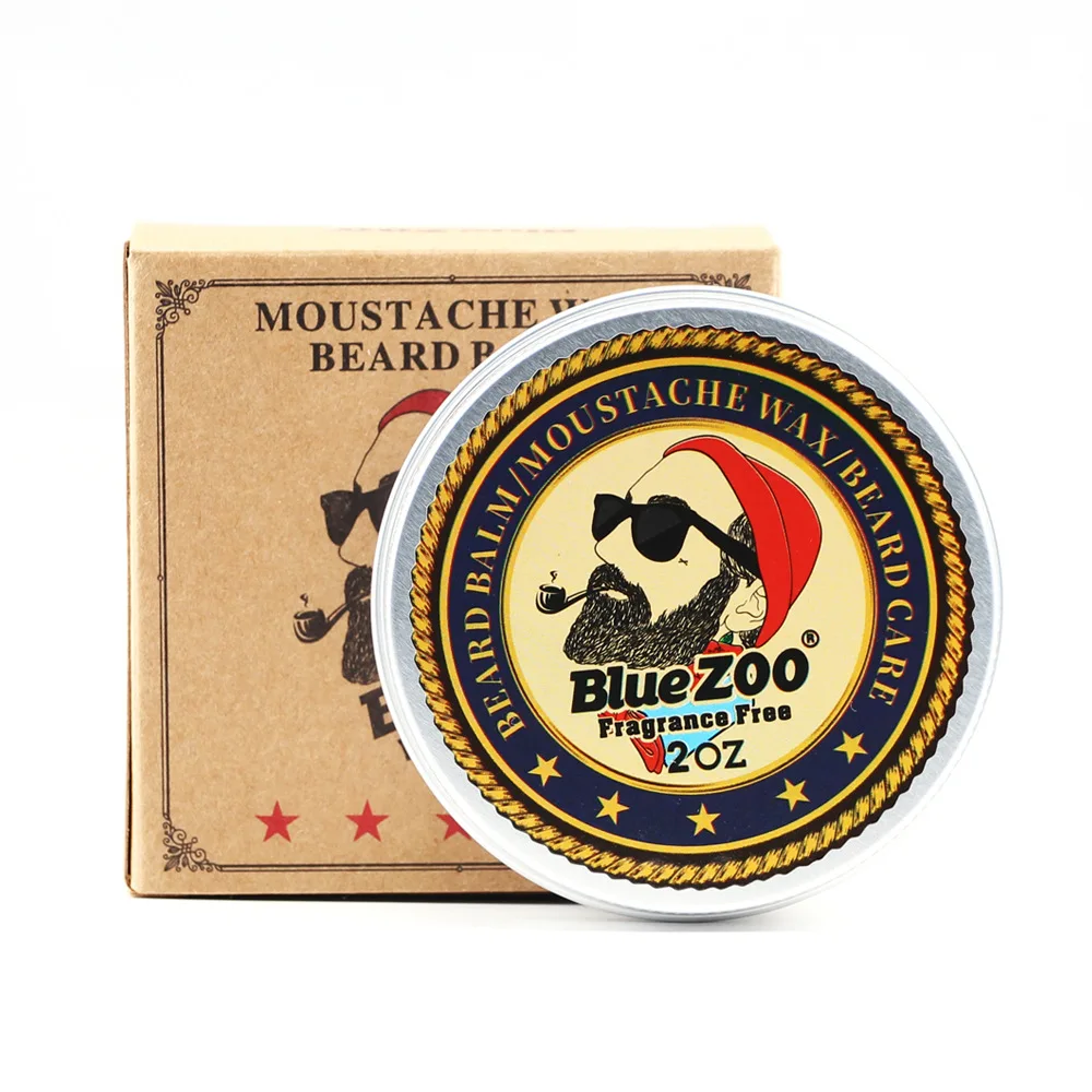 Blue ZOO натуральное масло для бороды, бальзам для усов, 60 г, воск, увлажняющий и разглаживающий для мужчин, бальзам для роста волос на лице BZ021