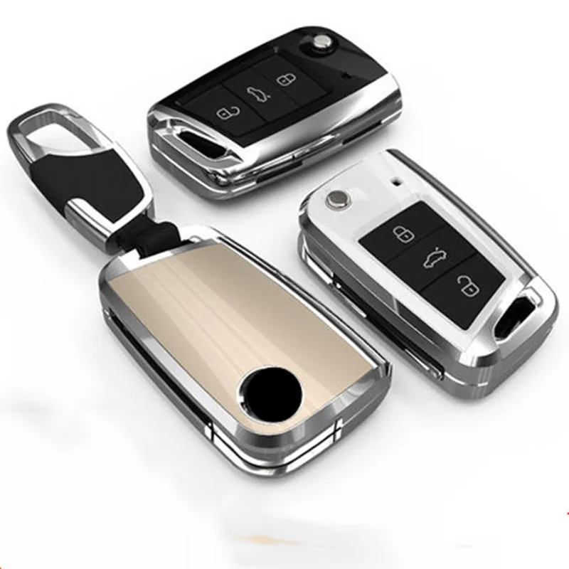 Aluminium Alloy Car Key Case For SEAT Leon CUPTRA For Skoda