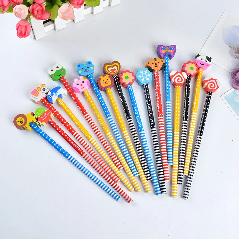 KOWELL Kawaii ластик в форме животных карандаши написание Рисунок HB ручки для детей