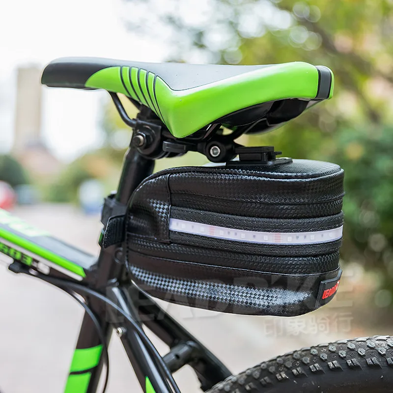 buy Leadbike Bicycle Saddle Bag Waterproof 18 Brightness Led Tailight Big Capacity Riding Bag Bike Rear Seat Pack Tail Pouch