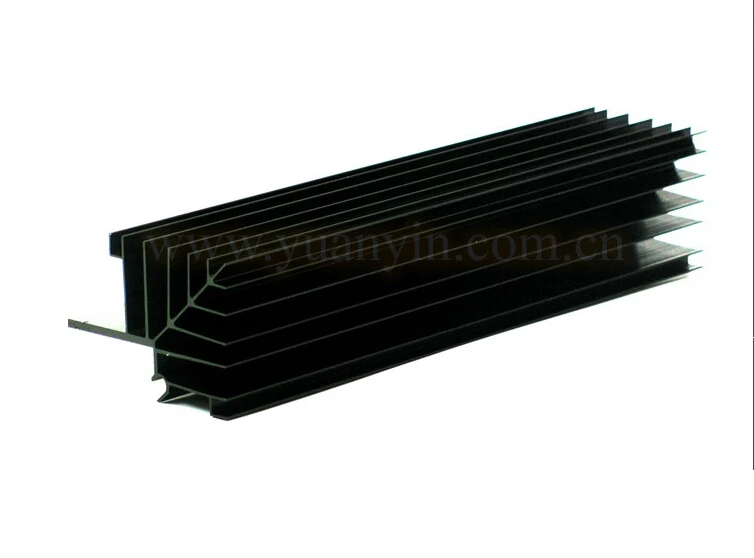 

1pcs full aluminum black Heatsink for amplifier (Fan type) 300mmX93mmX63mm