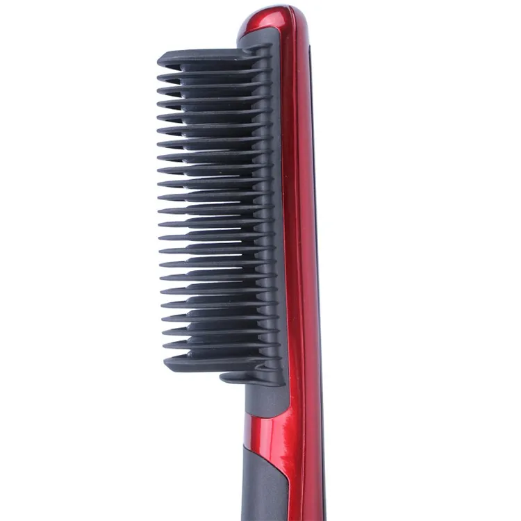 Выпрямитель для волос с ЖК-дисплей Дисплей расческа для волос электрические волос расческа-выпрямитель для волос, керамический для выпрямления щетка