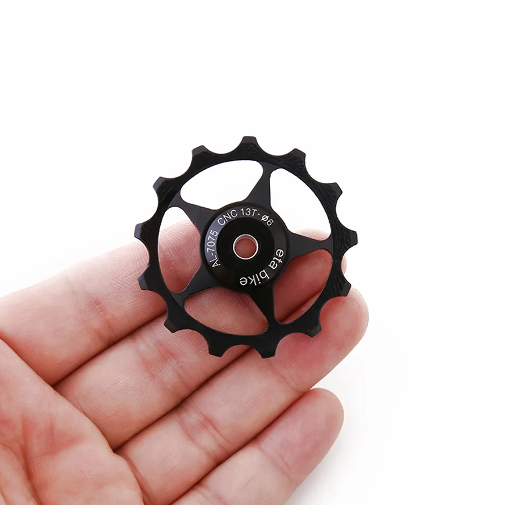 

High quality 13T MTB Aluminium Jockey Wheel Bicycle Rear Derailleur Pulley Guide Bearing ultra durability bicycle Transmission
