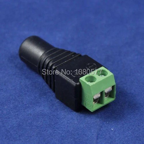 

20pcs/lot, Female Mark Polarity DC Power Jack Connector Adapter For 5050 3528 Single Color LED Strip Light And CCTV Camera