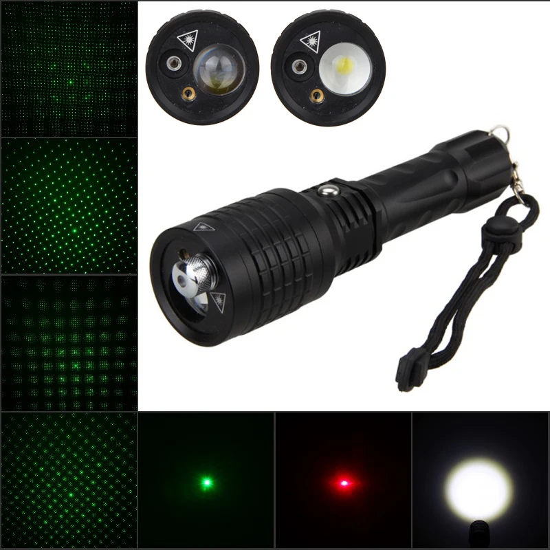 Multi functional Green Red Laser LED Light Visible Beam