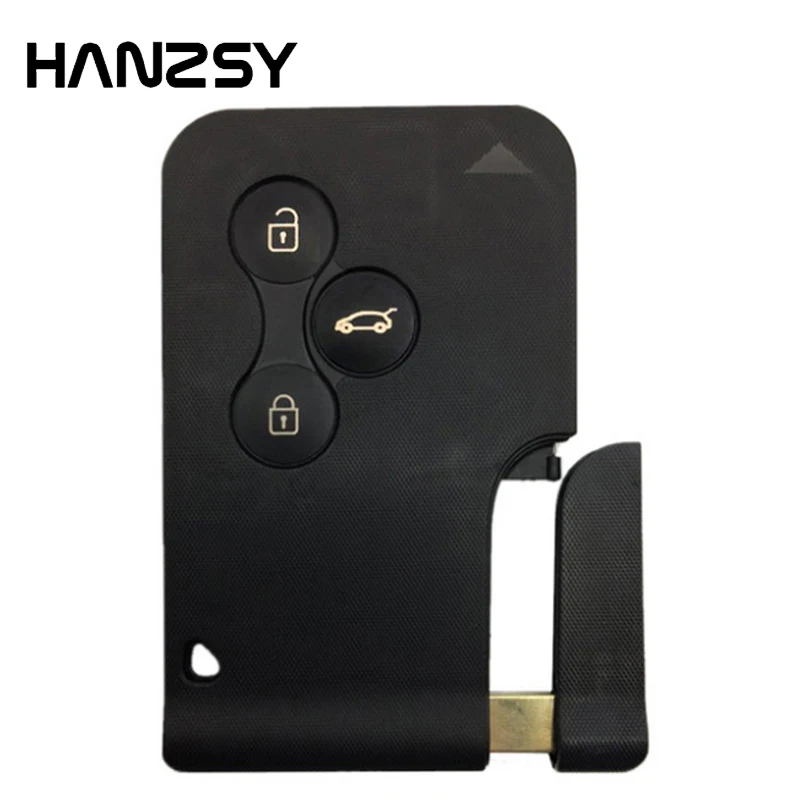 

Car Smart Card Key Case For Renault megane 2 3 Clio Logan Koleos Scenic Replaceable 3 Button Remote Card Key Fob Shell Small Key