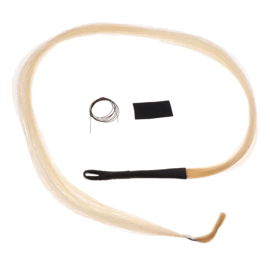 84cm Natural Erhu Bow Horse Hair for Violin Fiddle Parts For Violin Viola Cello Erhu Bows String Instrument