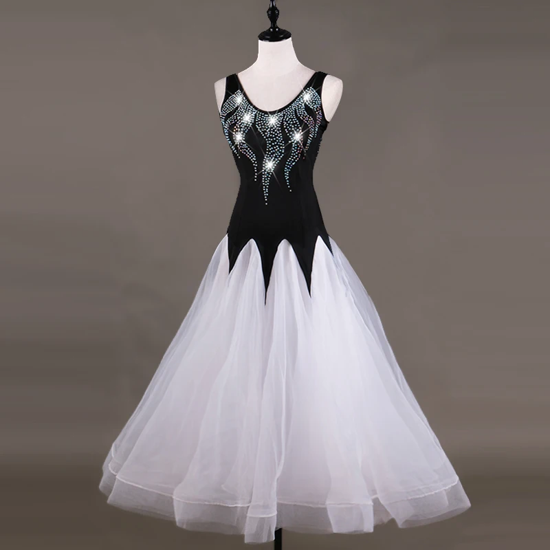 Бальные Танцы Конкурс Платье Фламенко стандарт Танцы платья Вальс Танго производительность Стразы платье костюмы