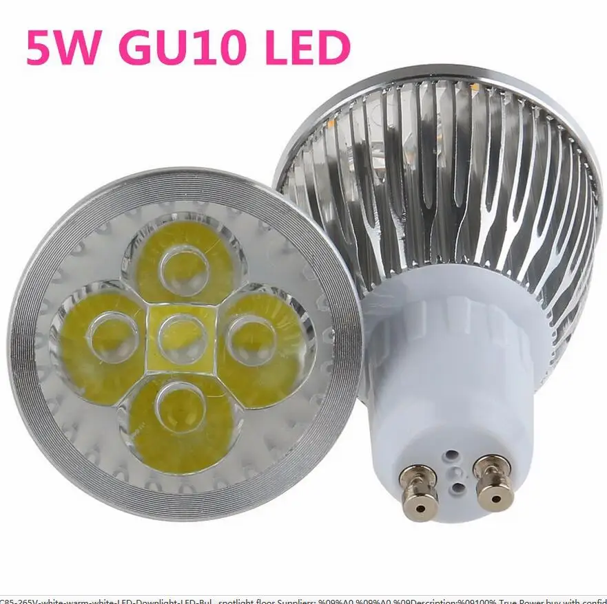 

dimmable led GU10 5W AC85~265V white/warm white LED Downlight LED Bulb Light Led Spotlight Free Shipping