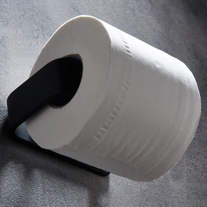 Держатель для туалетной бумаги Черный алюминиевый креативный держатель для туалетной бумаги для ванной комнаты декоративные держатели Настенные бумажные полотенца