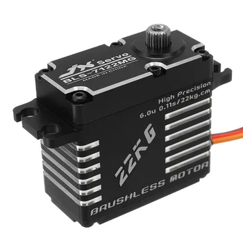 

New JX BLS-7122MG 22KG High Precision Steel Gear Digital Brushless Servo For RC Robot High Quality Helicopter Parts Accessories