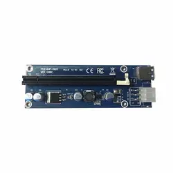 60 см USB райзер-карта Pcie 3,0 PCI-E Express 1x до 16x Extender Riser Card USB адаптер SATA 15Pin-6Pin мощность кабель для BTC добыча