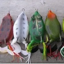 Рыболовные приманки(10 шт. лягушка) пять цветов блесен рыбалки приманку