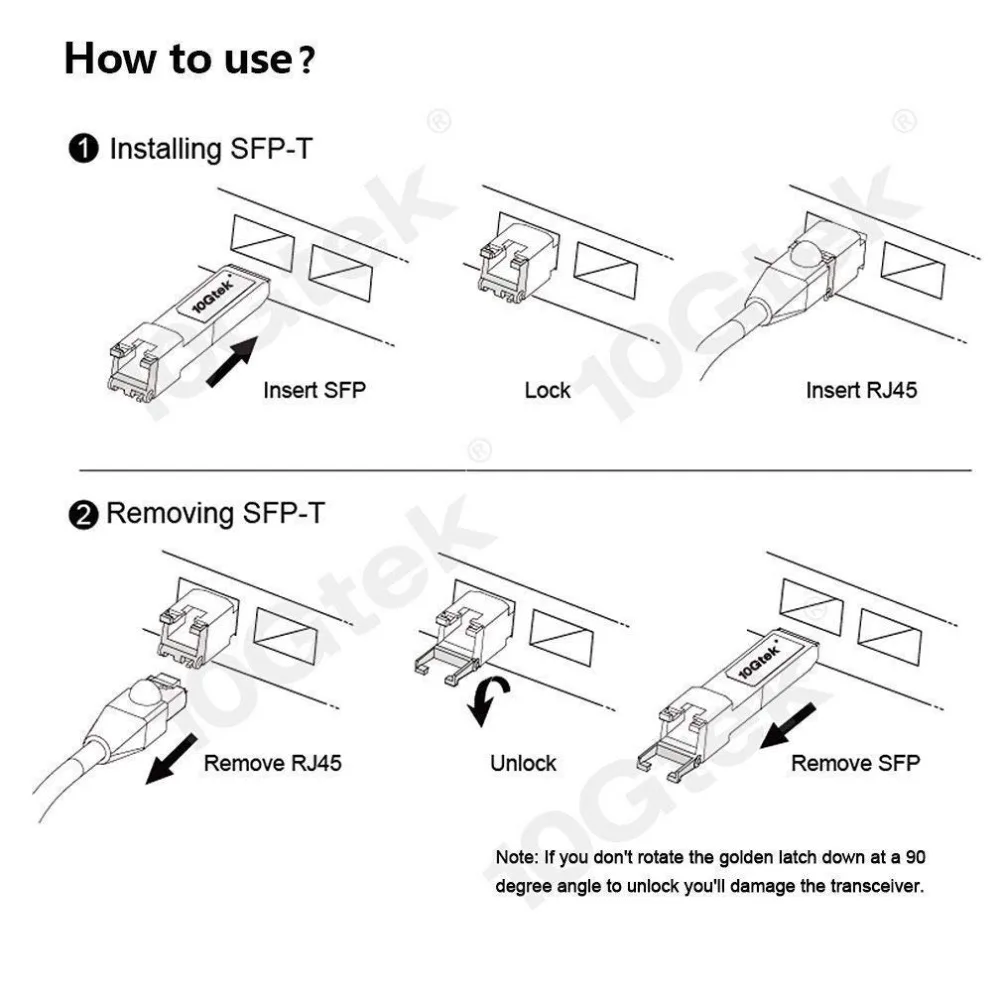 SFP RJ45 1,25 Gb 100M для GLC-T/SFP-GE-T 1000Base-T гигабитный RJ-45 медный Трансивер sfp-модуля также для Ubiquiti Mikrotik и т. Д