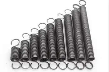 

2pcs 3mm wire diameter 18mm outside diameter steel extension spring tension pull springs 50mm-140mm length