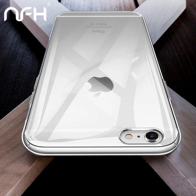 Ультратонкий прозрачный силиконовый чехол для iPhone 8 7 6 6S Plus чехлы мягкий из ТПУ On 6s