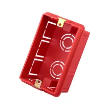US Standard Wall Mounting Box, Type 118 Internal Cassette, Wiring Box, Black Box For 118mm*72mm Standard Wall Switch