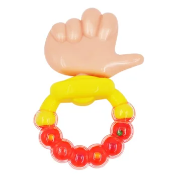 

Newborn Baby Boy Girl Teether Pacifier Glove Natural Thumb Sound Teething Chew Nursing Beads Child Give Up Sucking Fingers