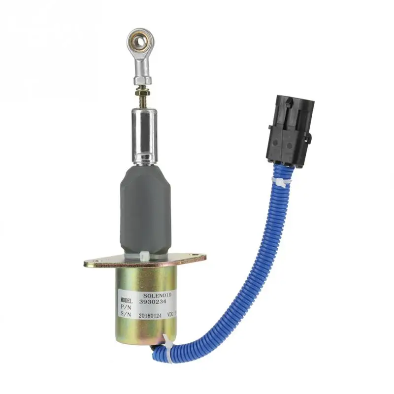 1pc 24V Fuel Flameout Solenoid Valve for 6.3CT 8.3 Engine 3930234in