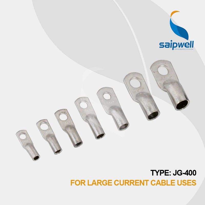 

Saipwell JG-400 crimp connector tin plated copper connection terminal for crimping for wire 16.5mm max use