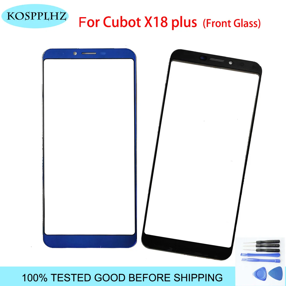 KOSPPLHZ черное внешнее стекло 5 99 дюйма для Cubot X18 PLUS сенсорный экран Замена объектива