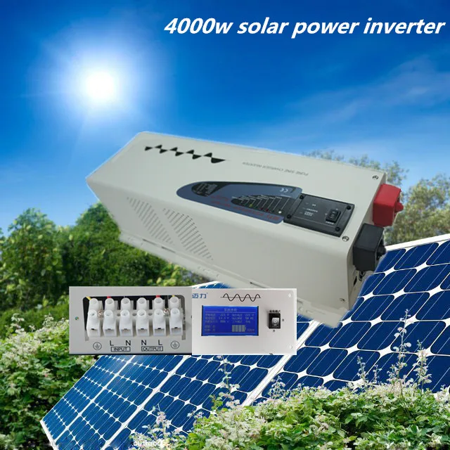 

2019 Factory Sell free shipping LCD remote controller 50Hz dc48v to ac220v pure sine wave low frequency inverter 4000w