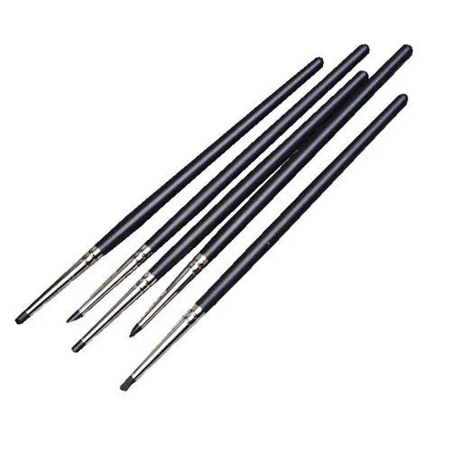 

5Pcs Polymer Clay Tools Carving Craft Brush Pottery Tools Clay Sculpture Pottery Ceramics Tool Color Shapers Nail Art Tools