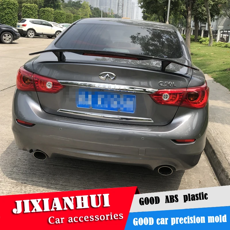 

For Infiniti Q50 Spoiler 2016-2018 Infiniti Q50 Spoiler TF ABS plastic Material Car Rear Wing Color Rear Spoiler